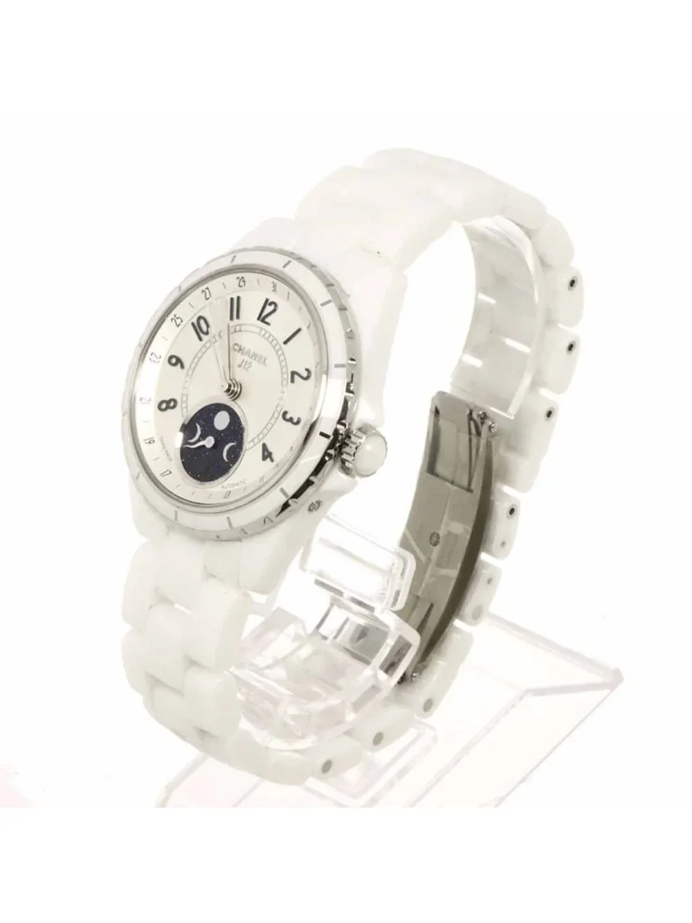 Chanel Fars de Lune Moon Phase Watch White Automatic